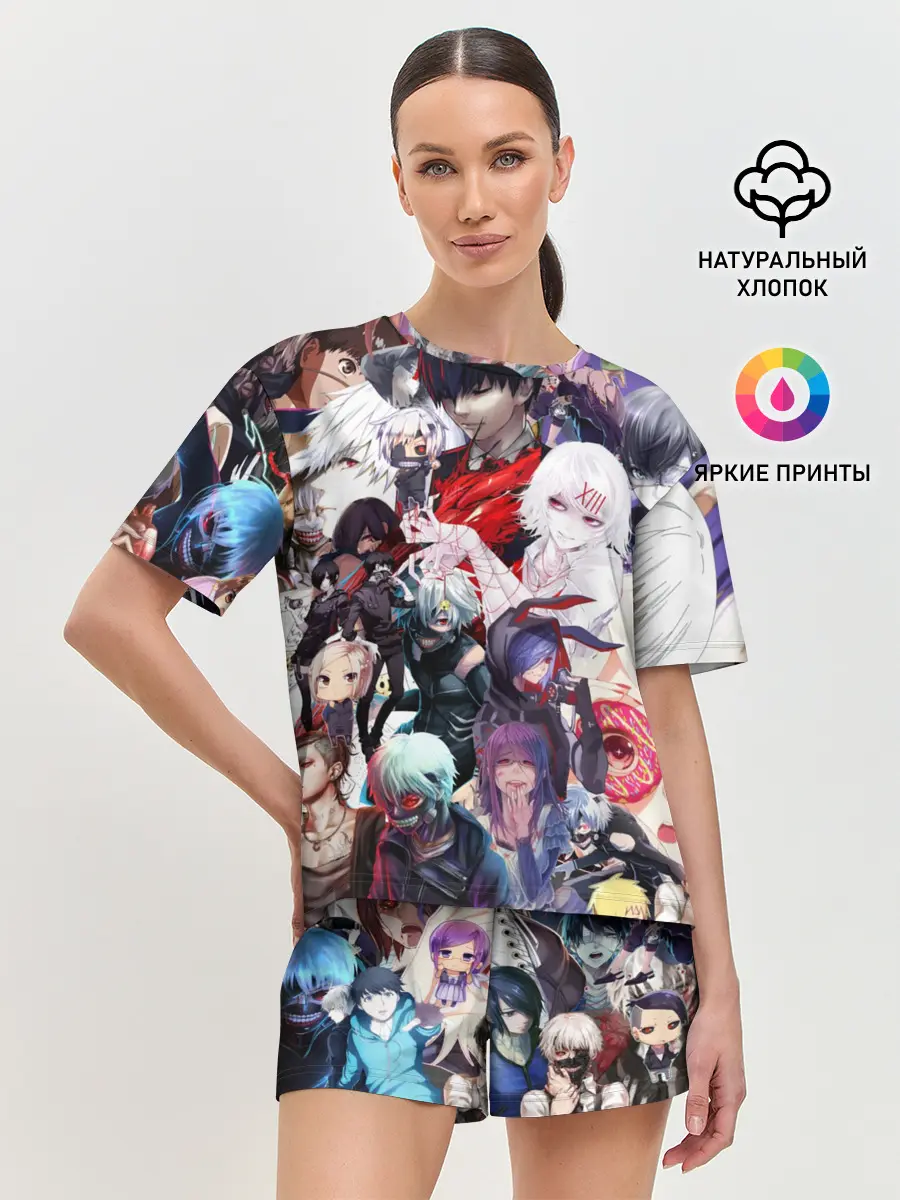 Женская пижама с шортами / Tokyo-Ghoul