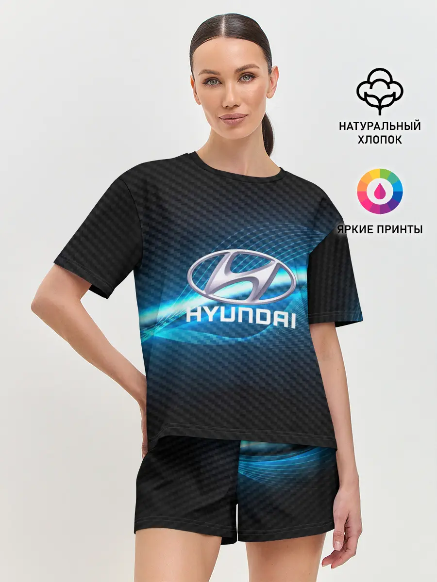 Женская пижама с шортами / HYUNDAI machine motor XXI