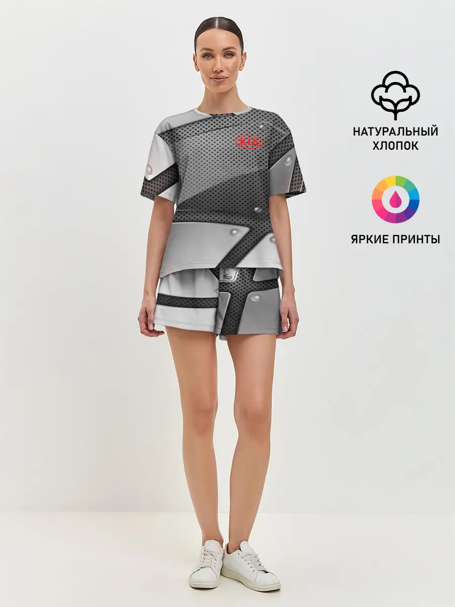 Женская пижама с шортами / KIA metalic motors