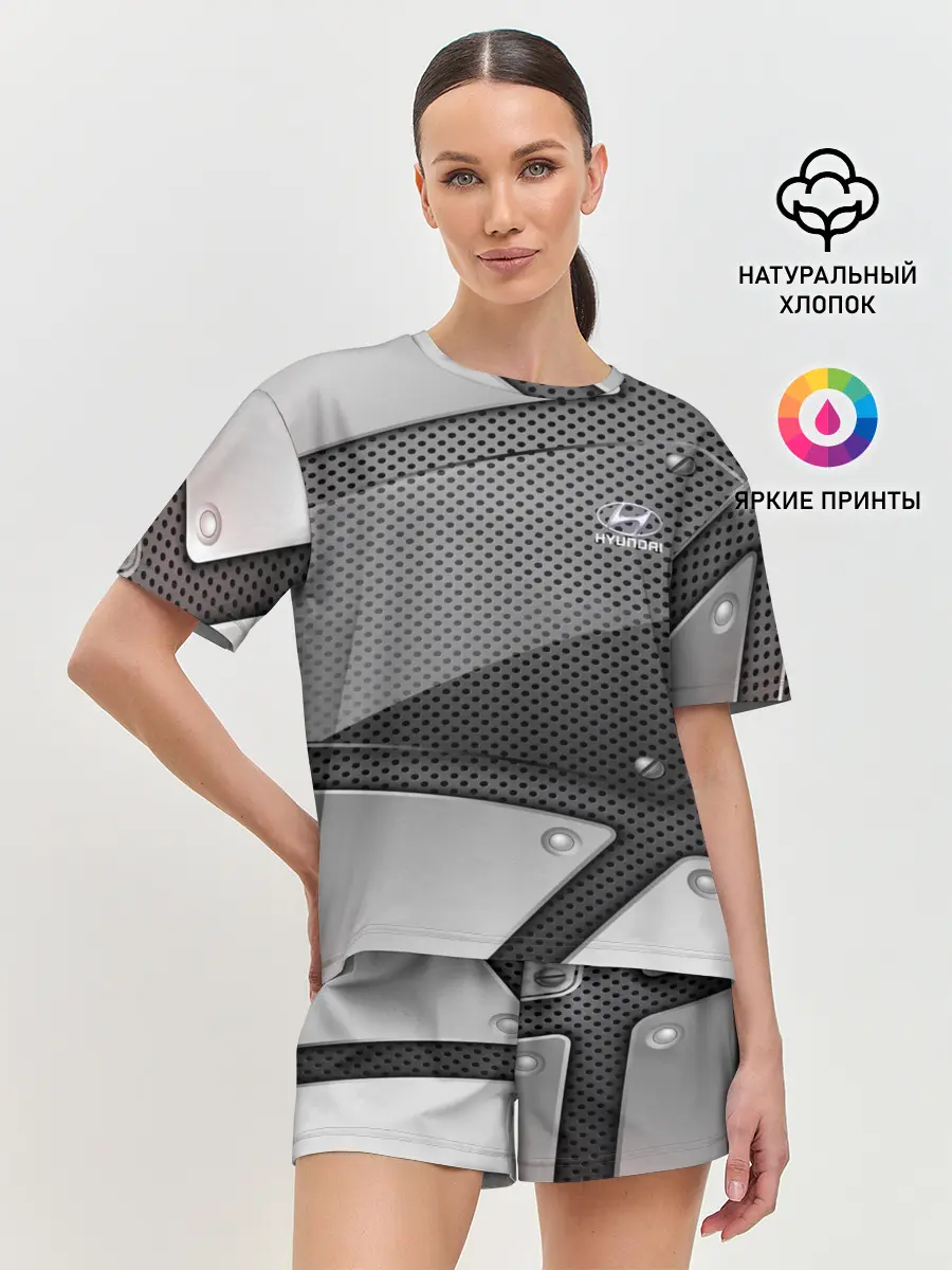 Женская пижама с шортами / Hyundai metalic motors