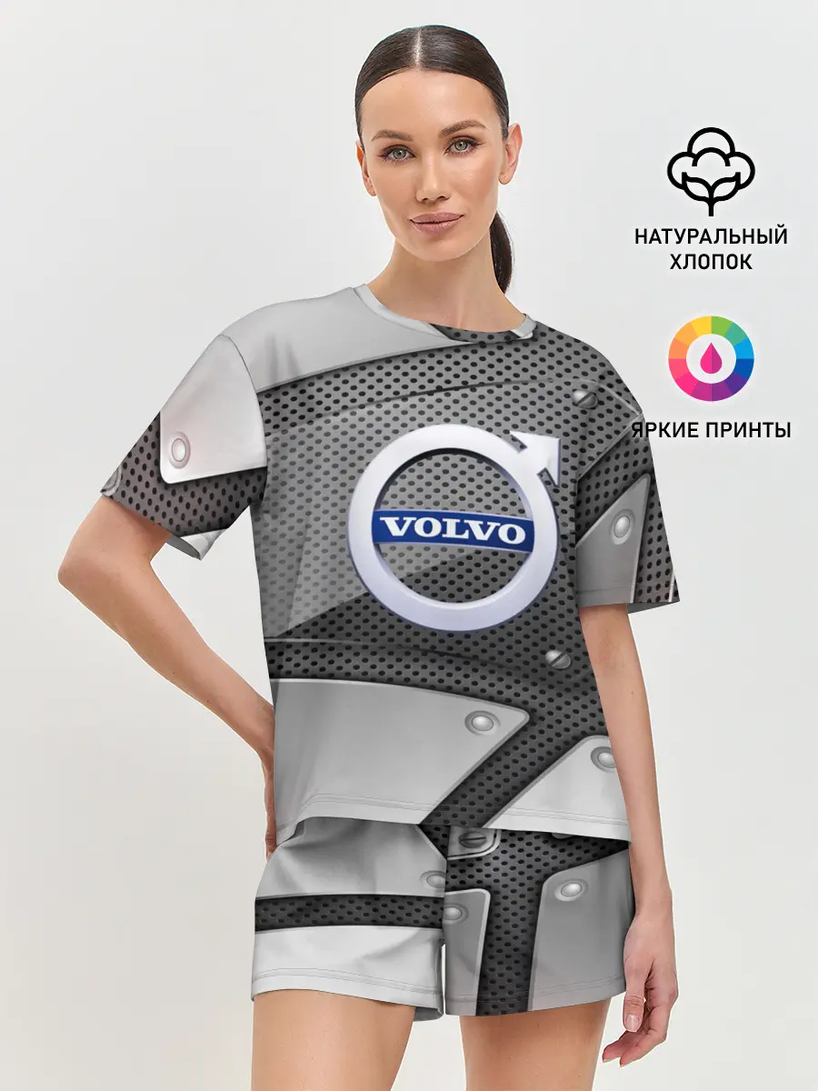 Женская пижама с шортами / VOLVO metalic 2018