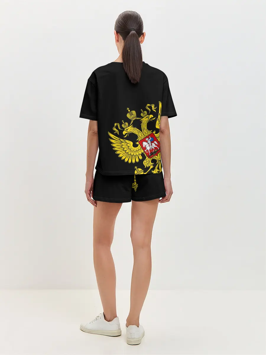 Женская пижама с шортами / Флаг и Герб России