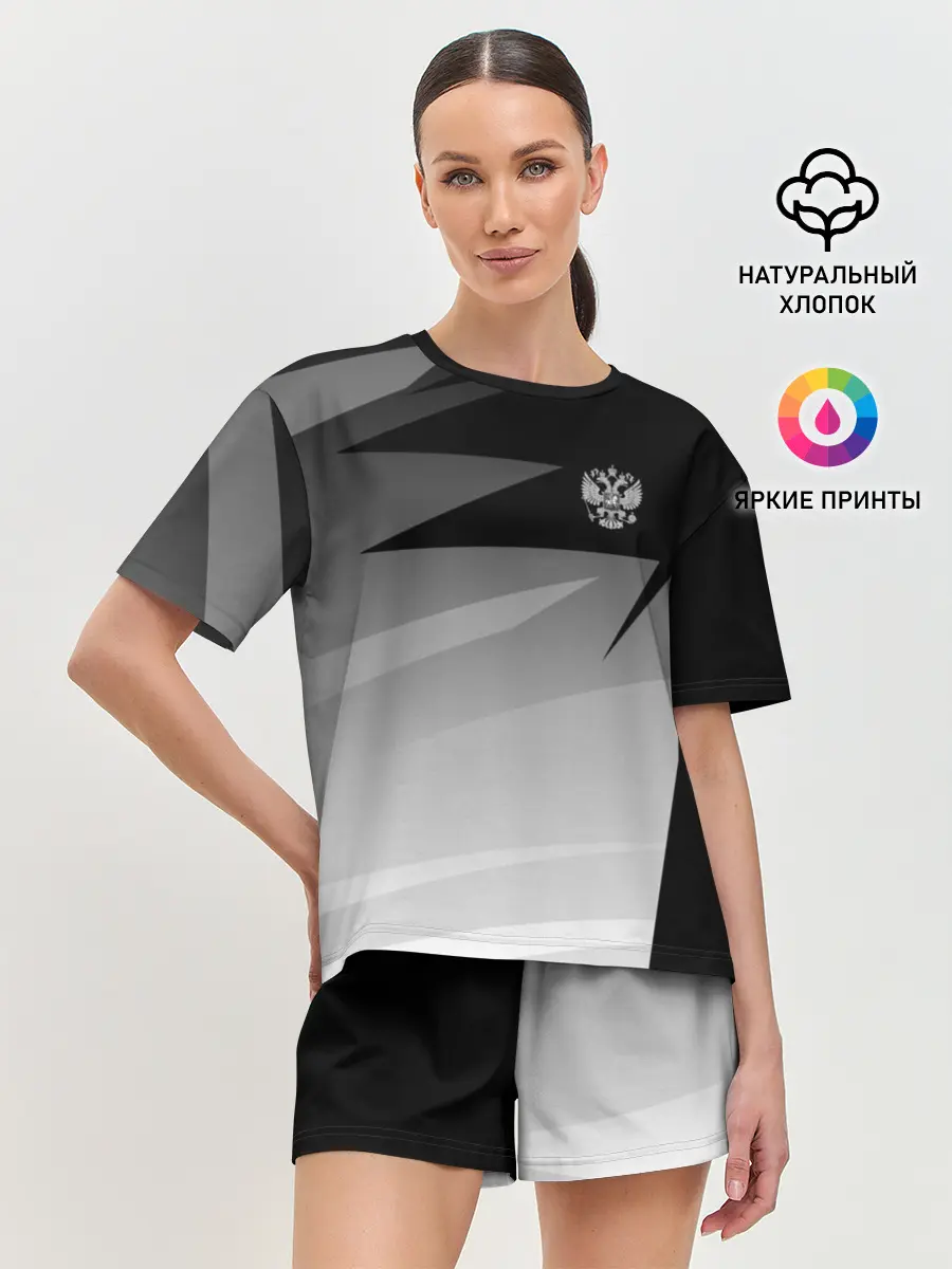 Женская пижама с шортами / RUSSIA SPORT | РОССИЯ СПОРТ