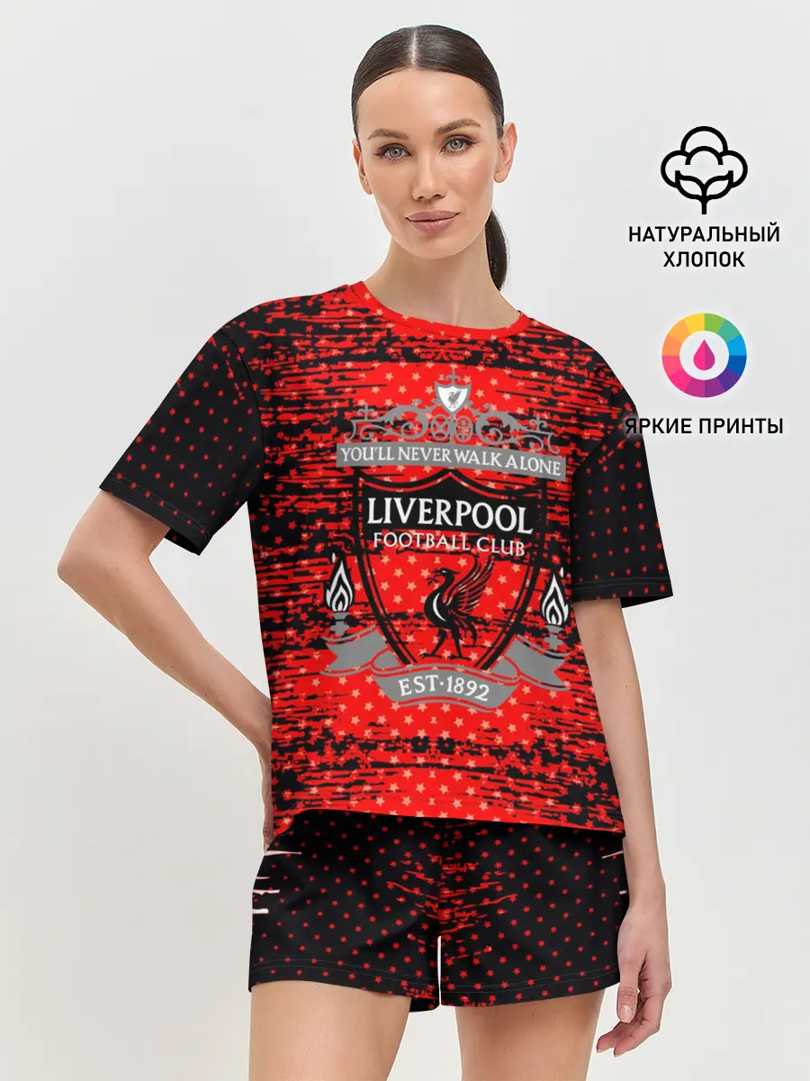 Женская пижама с шортами / Liverpool sport uniform
