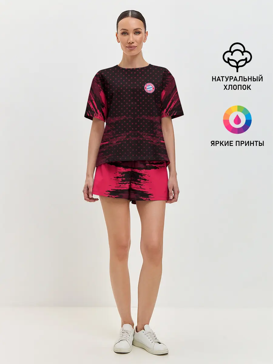 Женская пижама с шортами / Bayern abstract collection