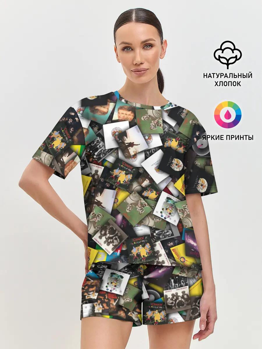 Женская пижама с шортами / Queen. Дискография