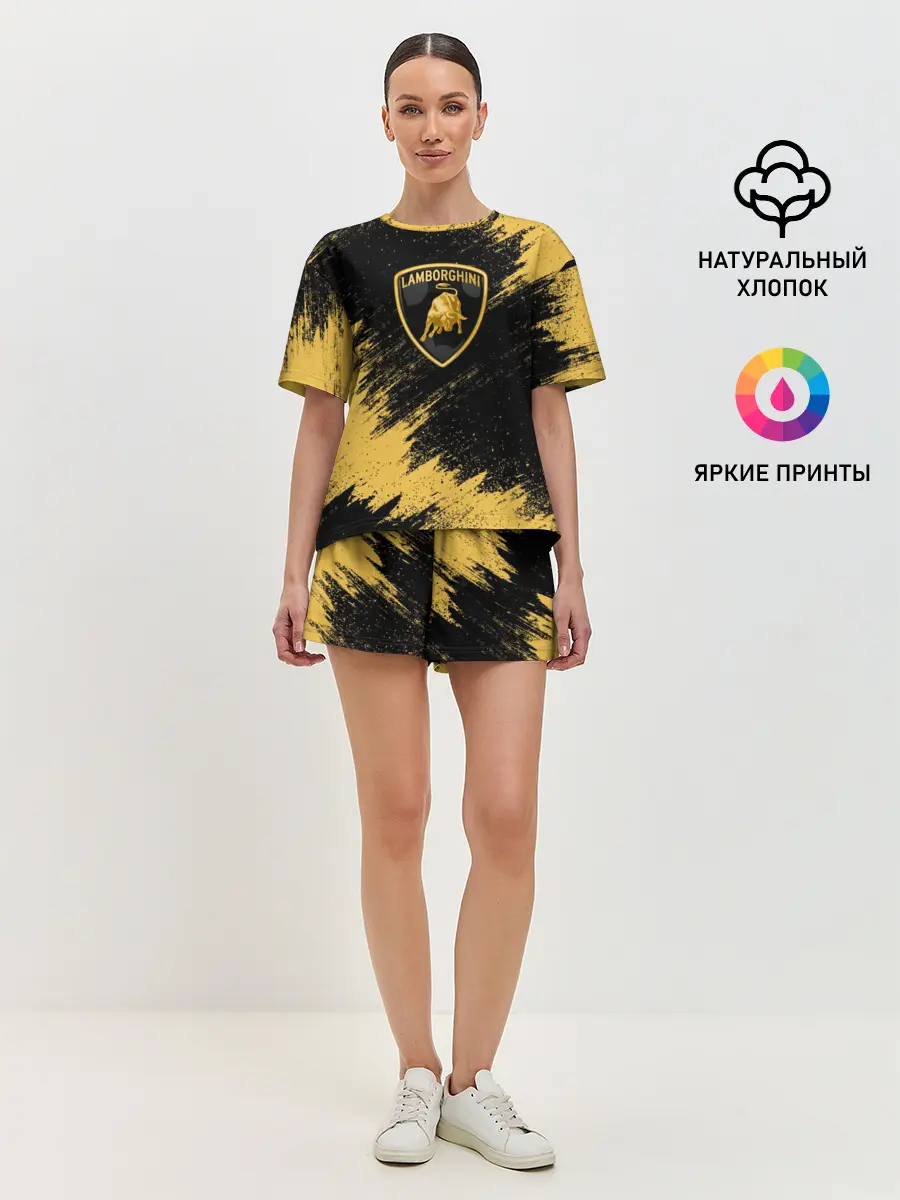 Женская пижама с шортами / Lamborghini