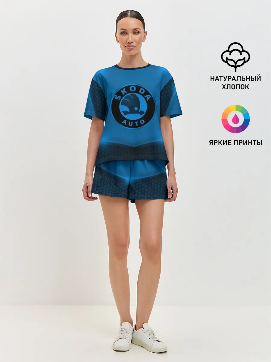 Женская пижама с шортами / Skoda SPORT