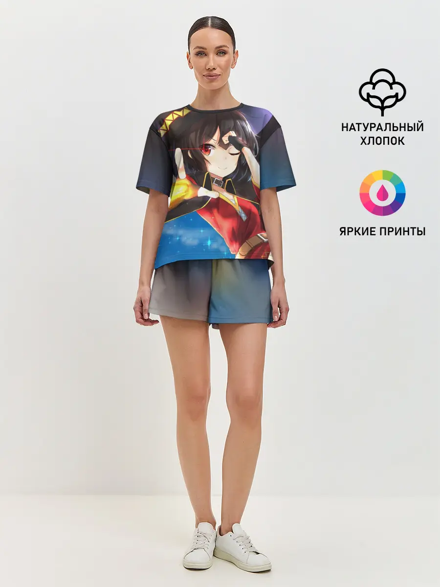 Женская пижама с шортами / Megumin луч из руки