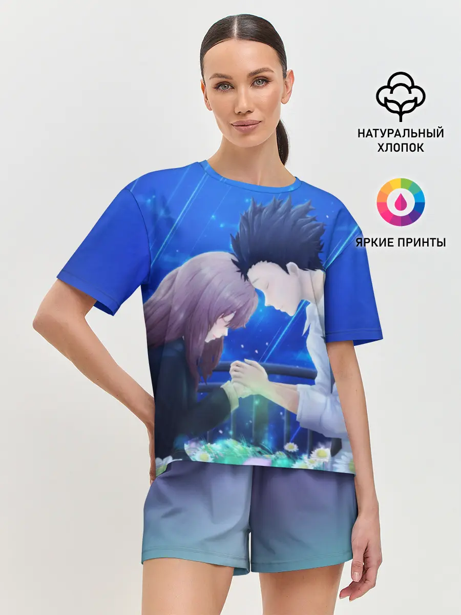 Женская пижама с шортами / Сёко Нисимия и Шоя Ишида