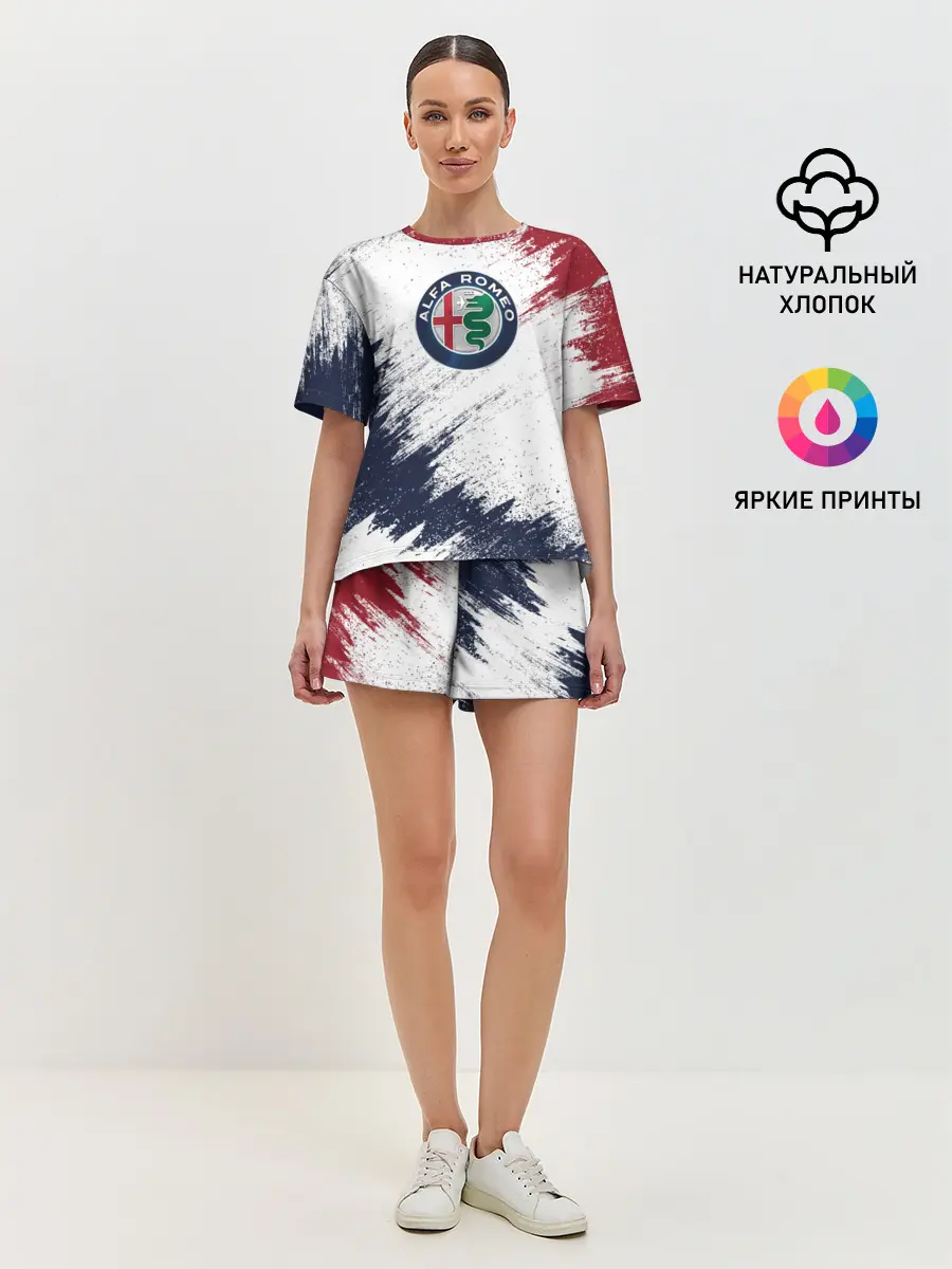 Женская пижама с шортами / Alfa Romeo