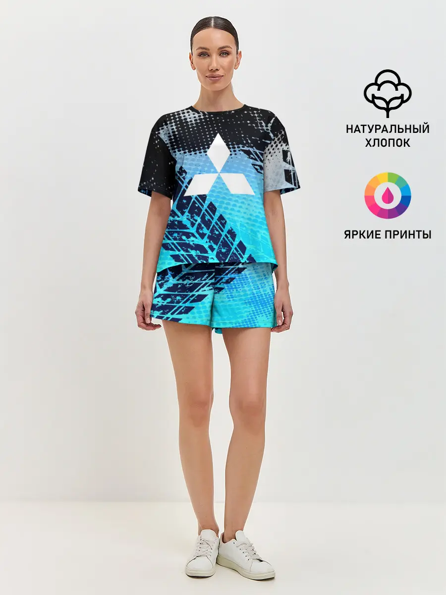 Женская пижама с шортами / Mitsubishi sport auto motors