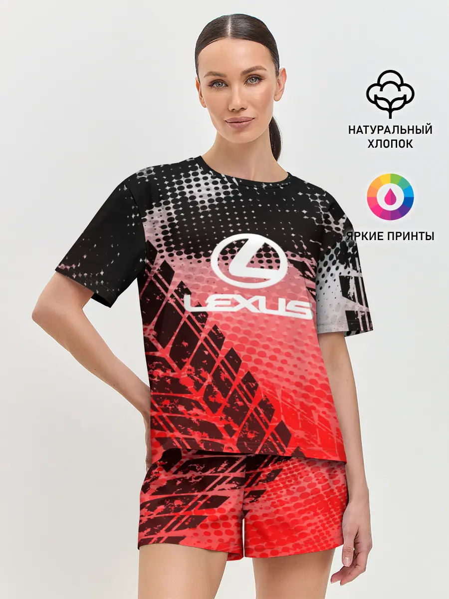 Женская пижама с шортами / Lexus sport auto motors