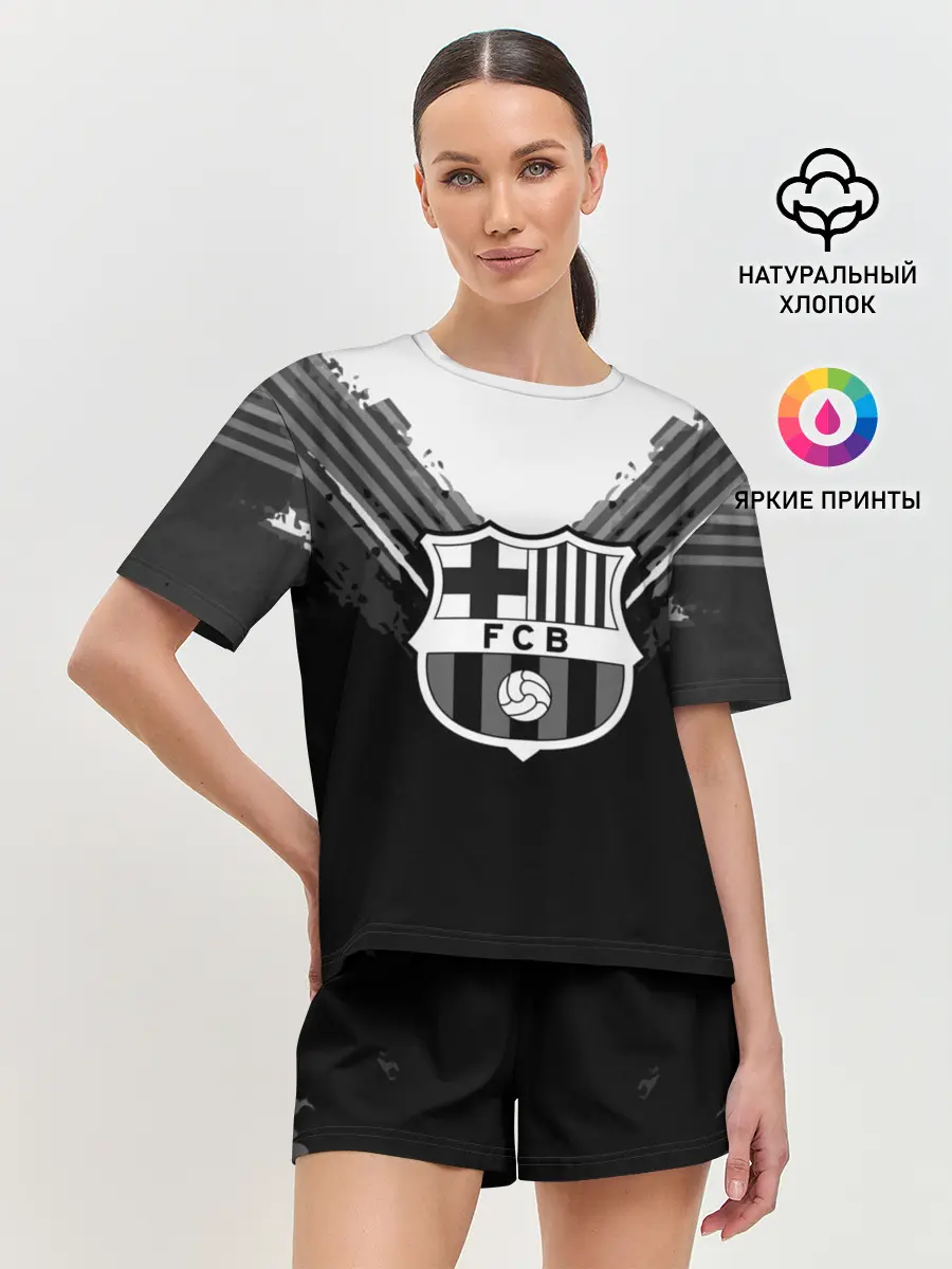 Женская пижама с шортами / Barcelona abstract original