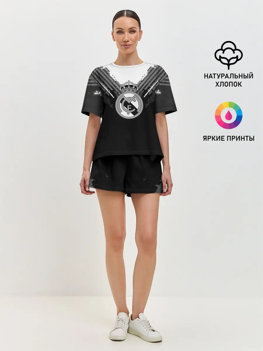 Женская пижама с шортами / Real Madrid abstract original