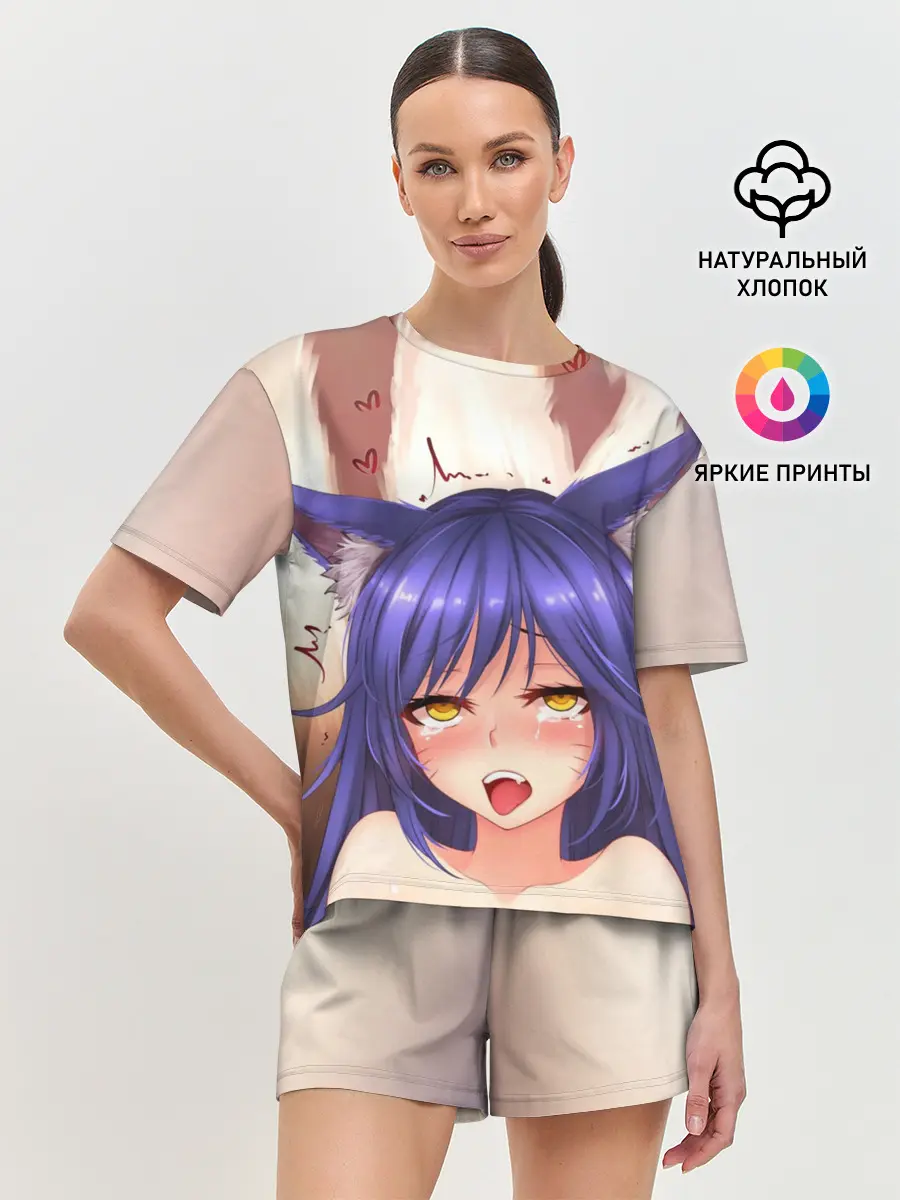 Женская пижама с шортами / Язык