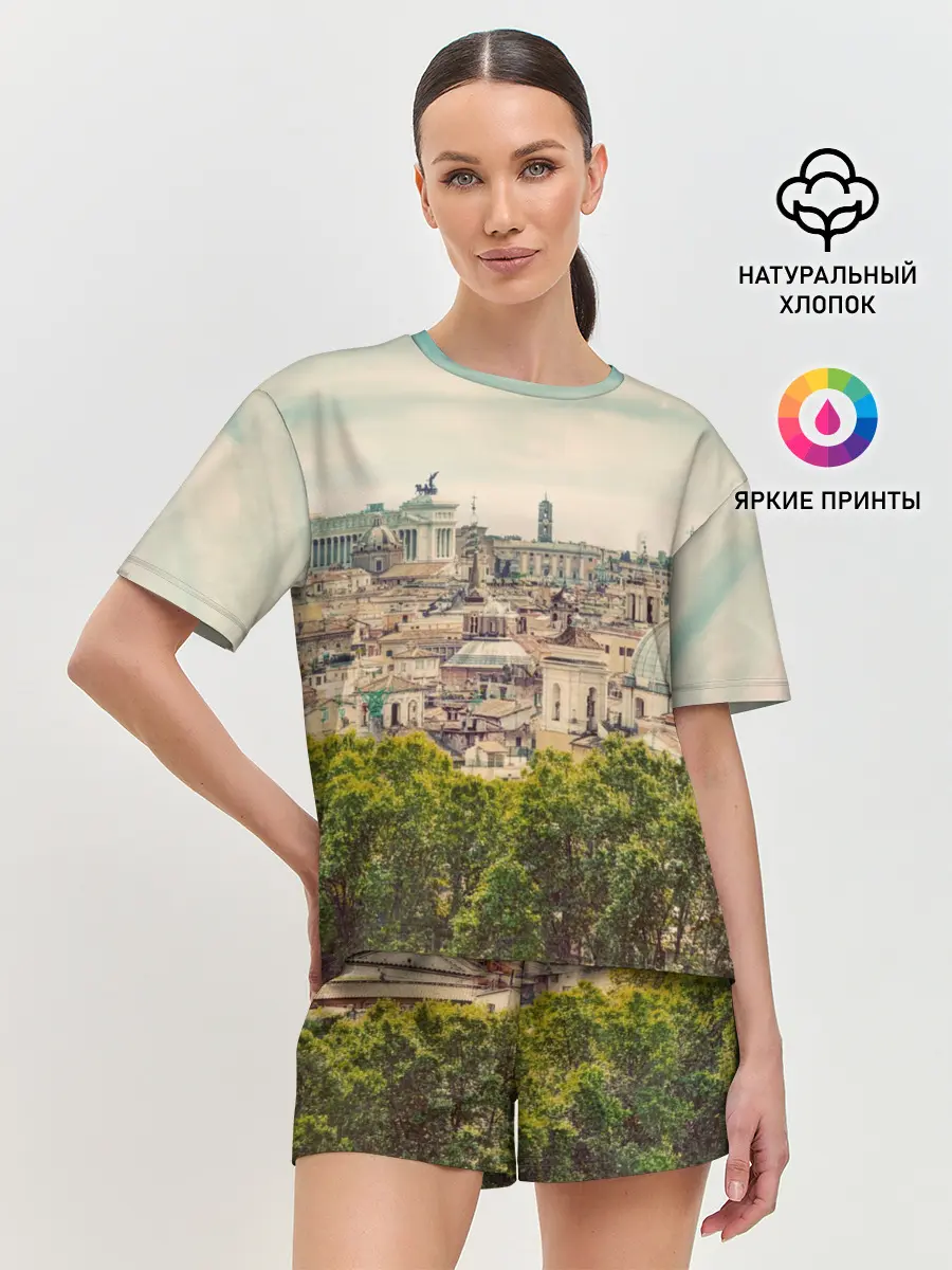 Женская пижама с шортами / Рим