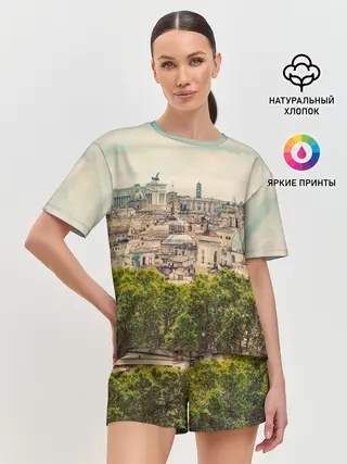 Женская пижама с шортами / Рим