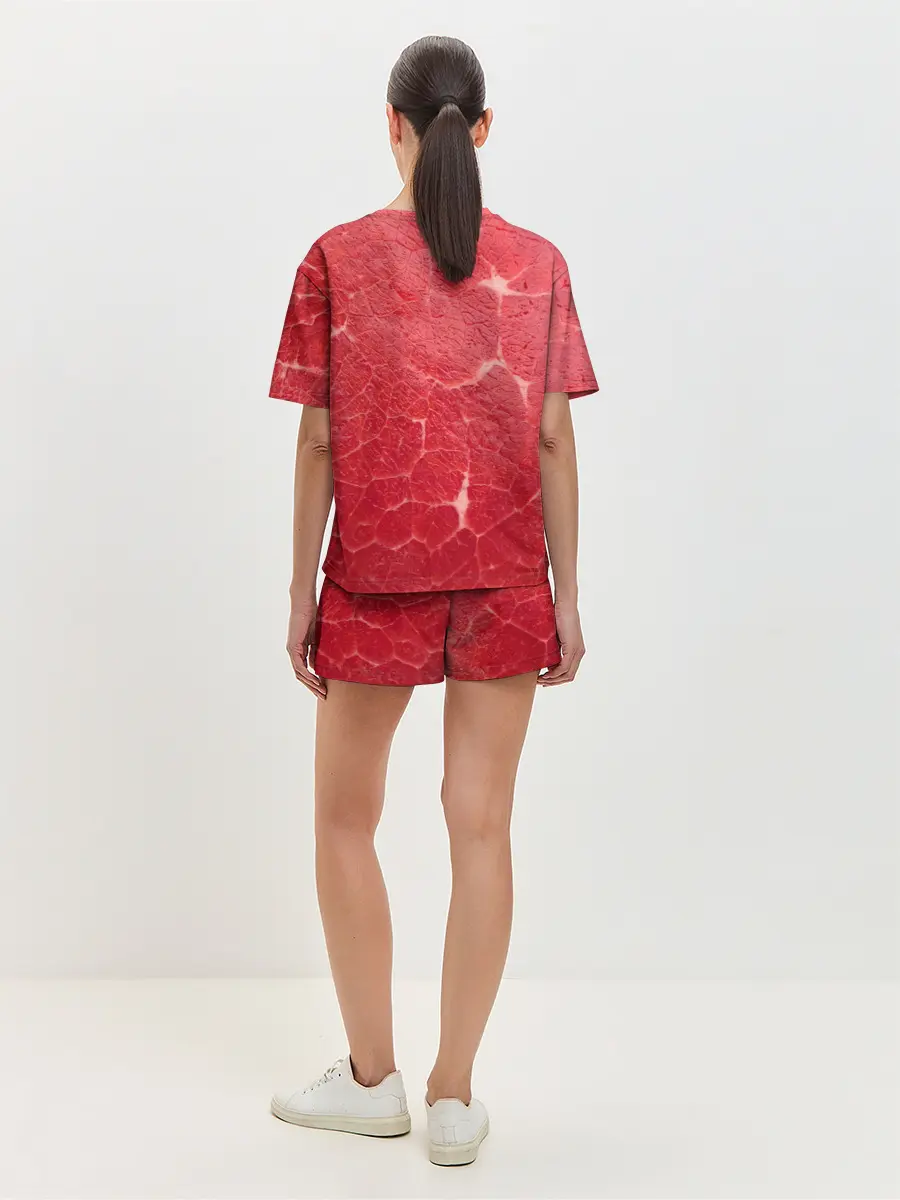 Женская пижама с шортами / Мясо 100%