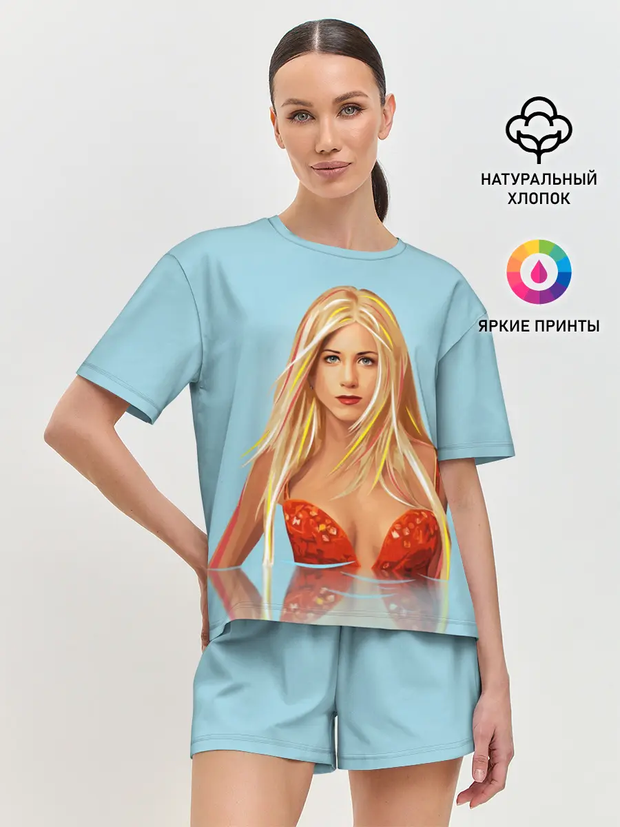 Женская пижама с шортами / Дженнифер Энистон