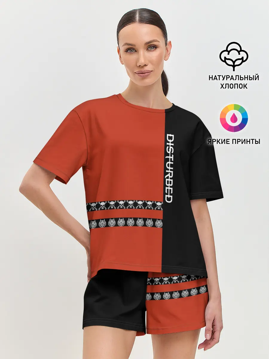 Женская пижама с шортами / Disturbed