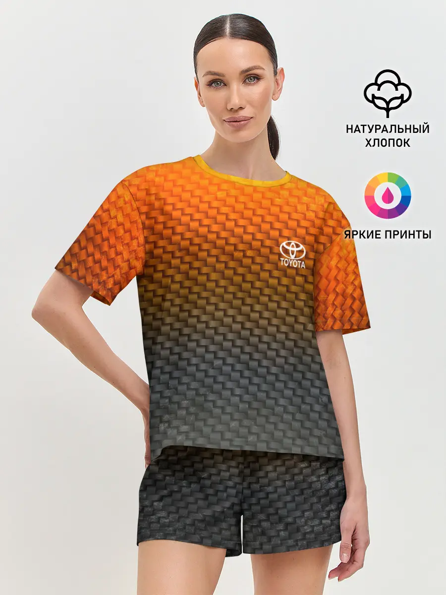 Женская пижама с шортами / TOYOTA COLLECTION CARBON