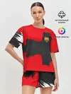 Женская пижама с шортами / BARCELONA SPORT RED