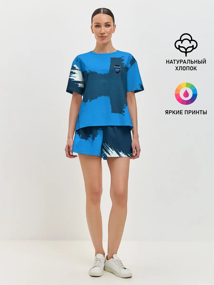 Женская пижама с шортами / ARSENAL SPORT BLUE