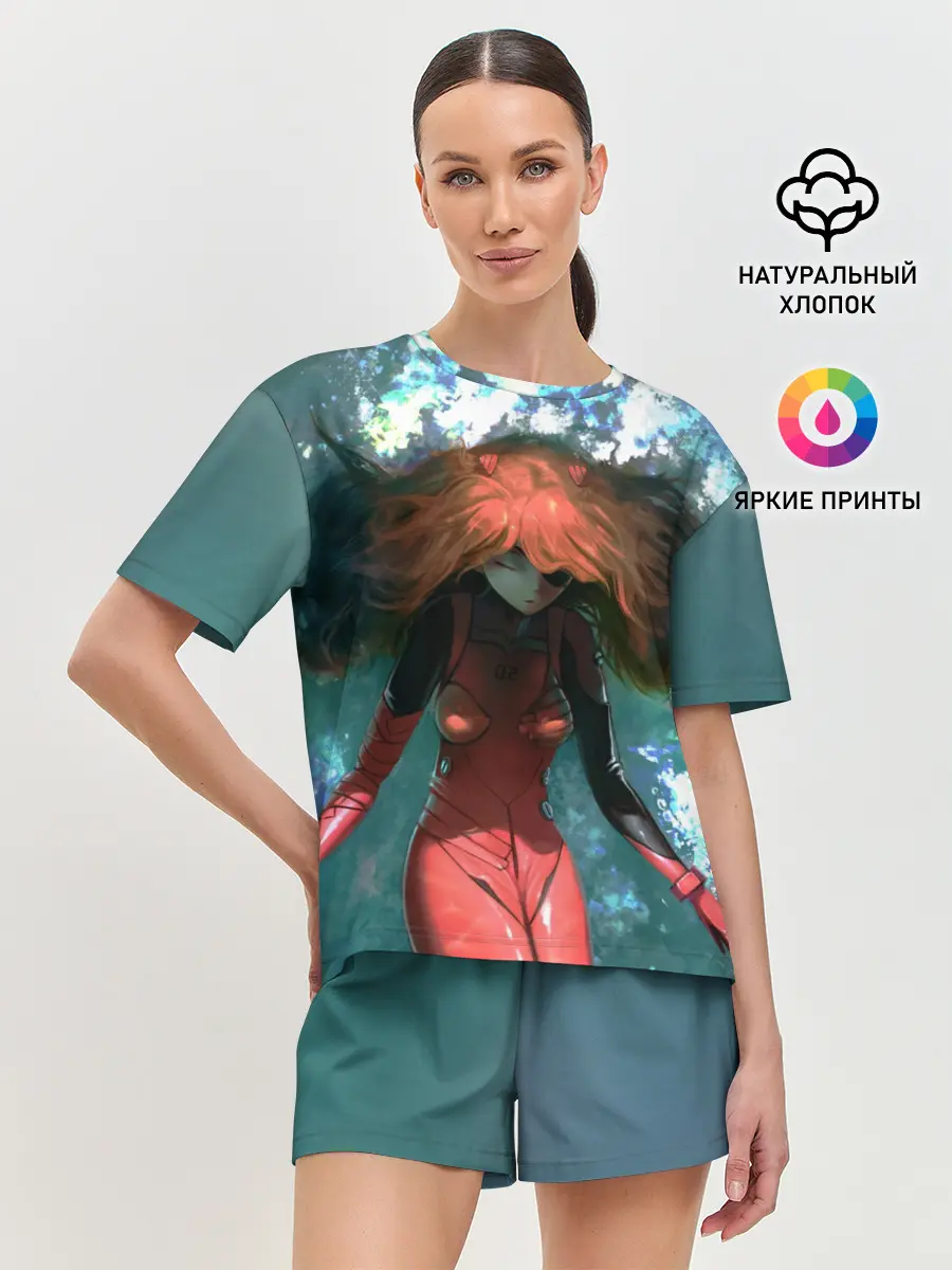 Женская пижама с шортами / Rei Ayanami