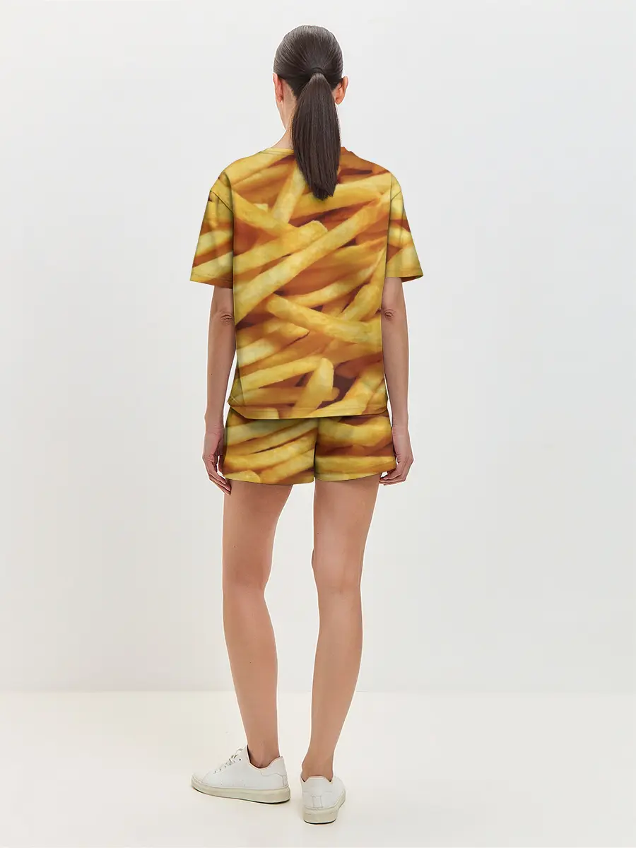 Женская пижама с шортами / Картошка фри
