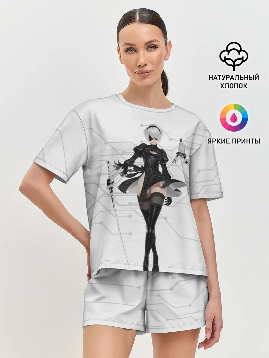 Женская пижама с шортами / NieR Automata 1