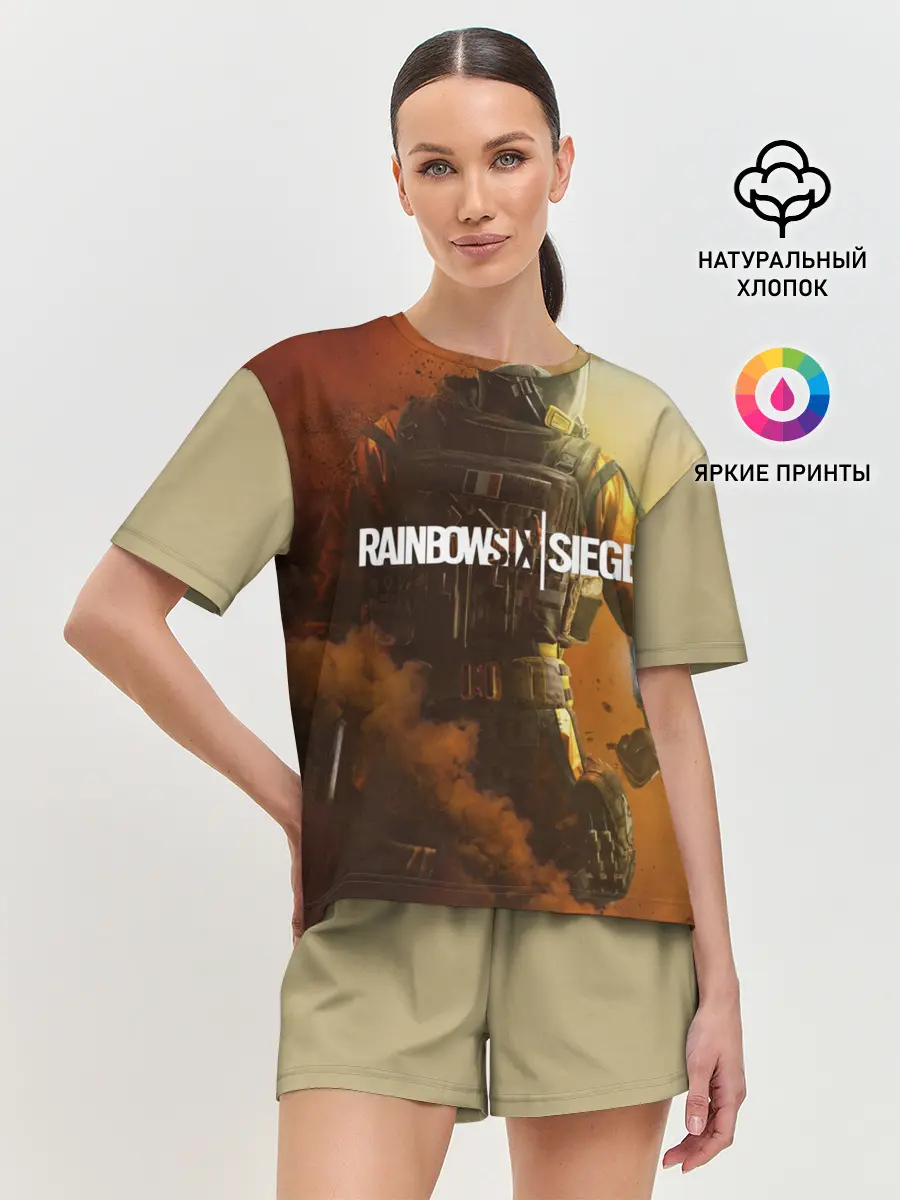 Женская пижама с шортами / RAINBOW SIX SIEGE OUTBREAK