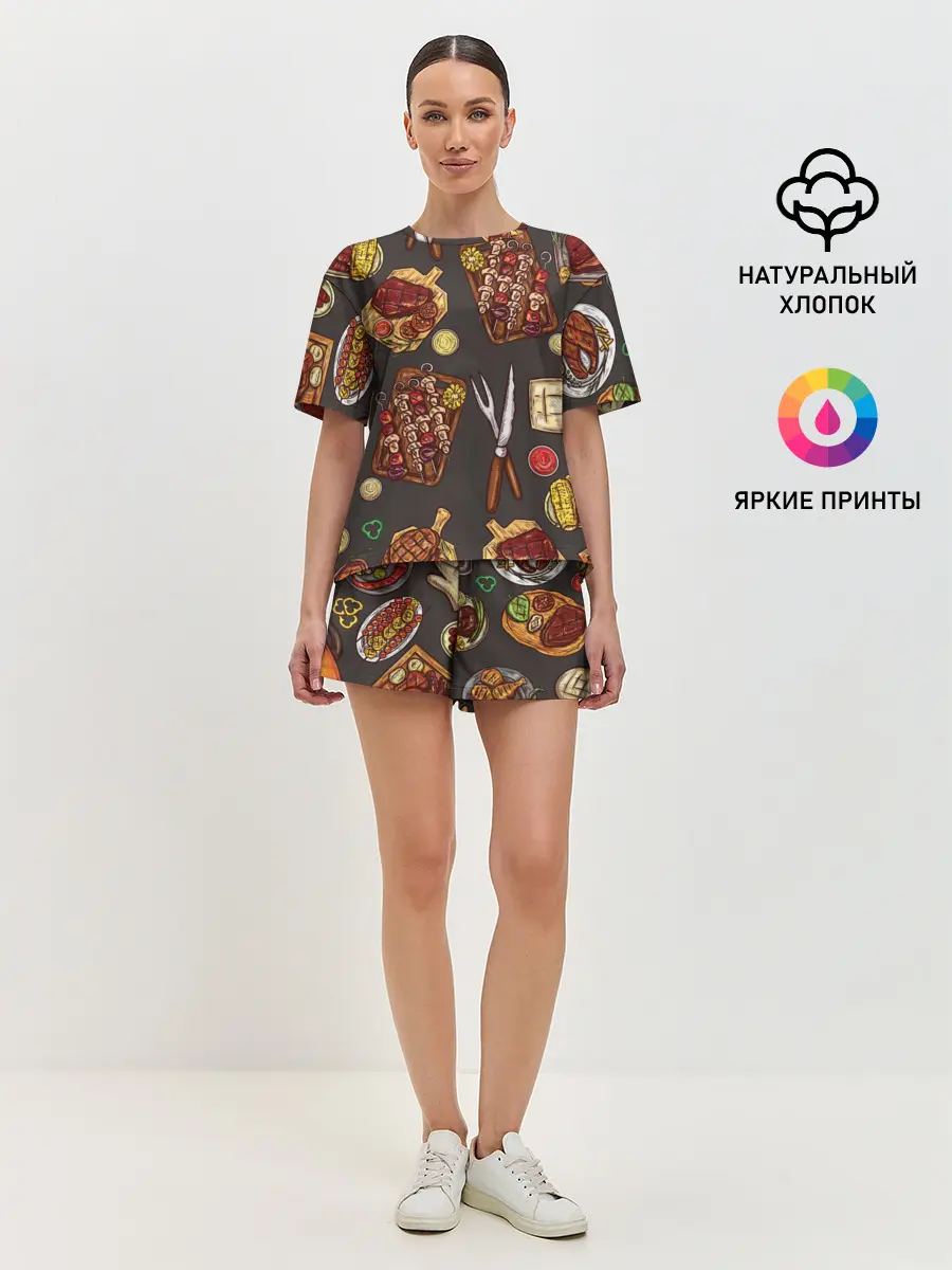 Женская пижама с шортами / Вкуснятина