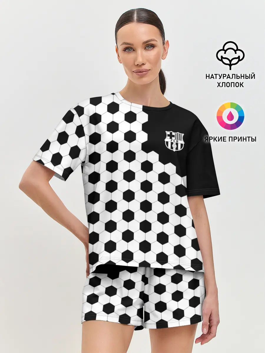 Женская пижама с шортами / FC Barcelona