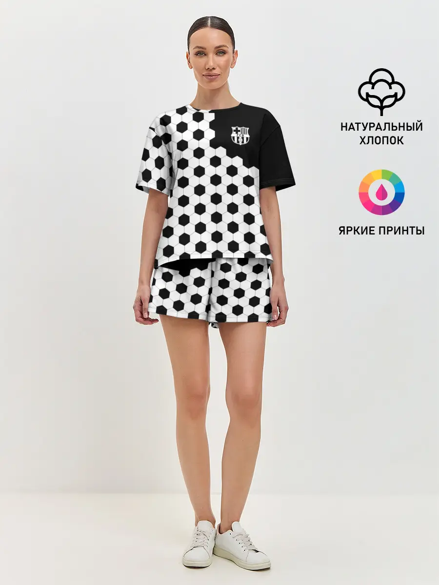 Женская пижама с шортами / FC Barcelona