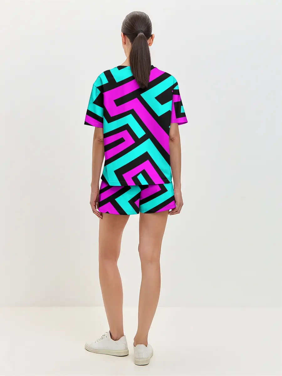 Женская пижама с шортами / Abstract Background 4