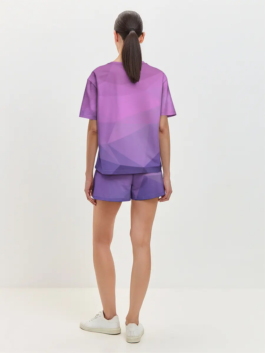 Женская пижама с шортами / Абстракция