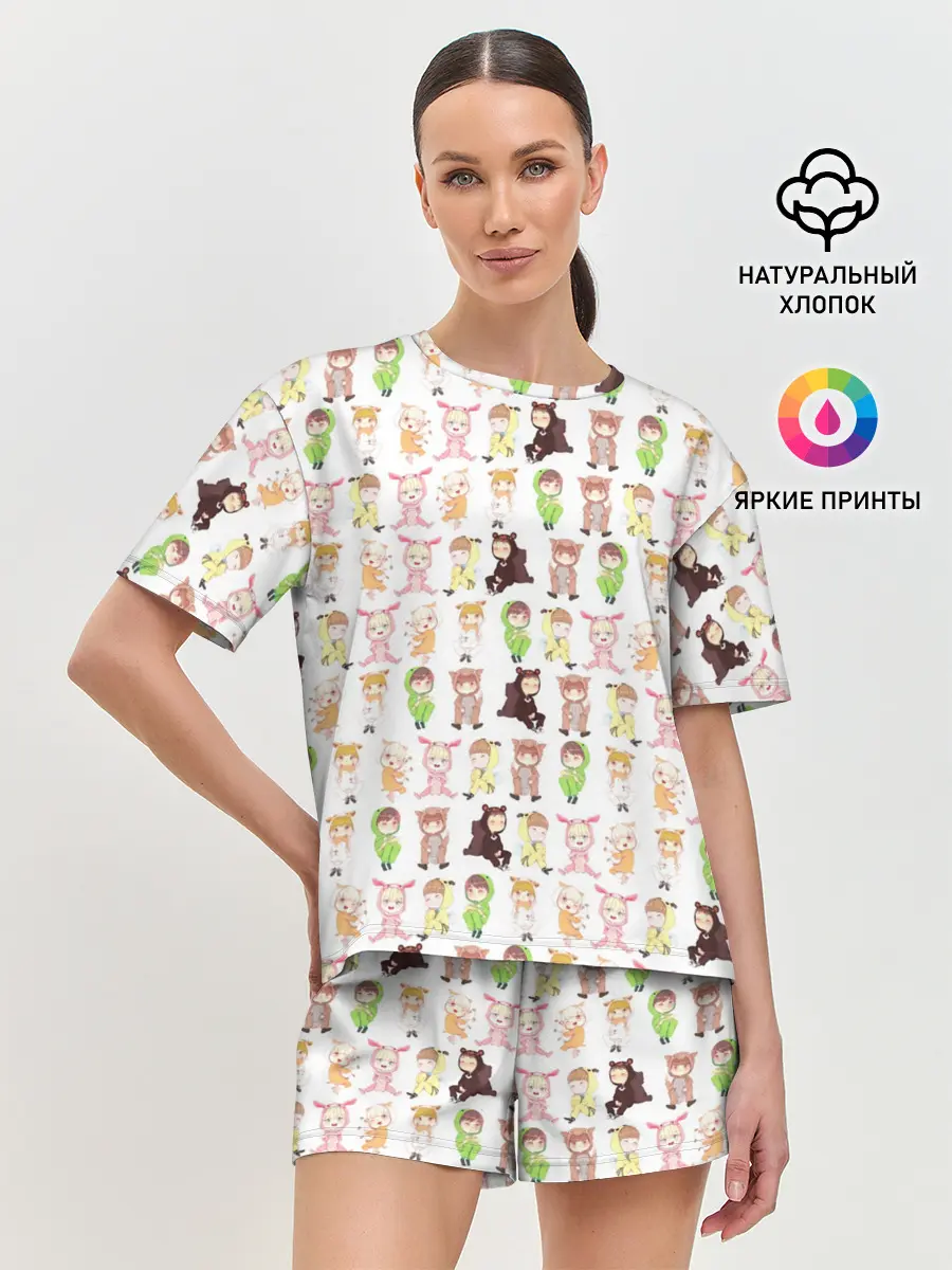 Женская пижама с шортами / MONSTA X_10