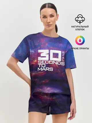 Женская пижама с шортами / 30 Seconds to Mars