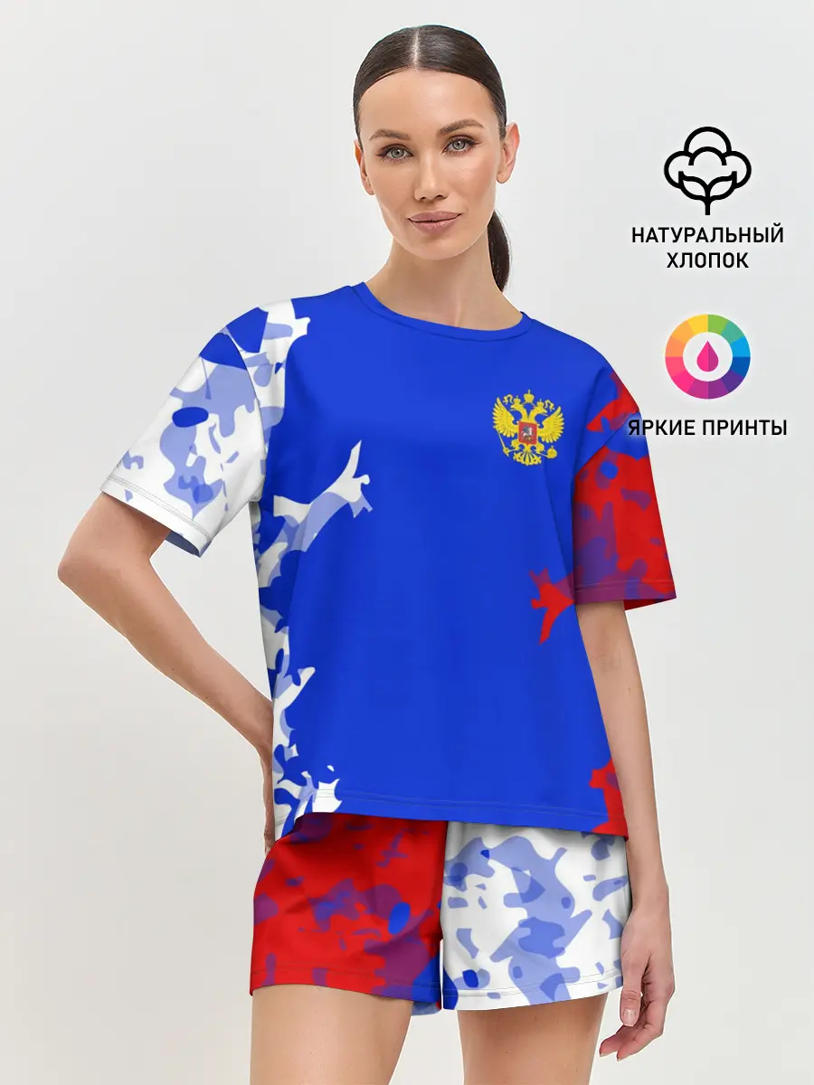 Женская пижама с шортами / RUSSIA SPORT