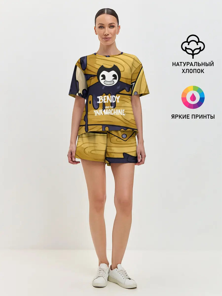 Женская пижама с шортами / Bendy and the Ink Machine