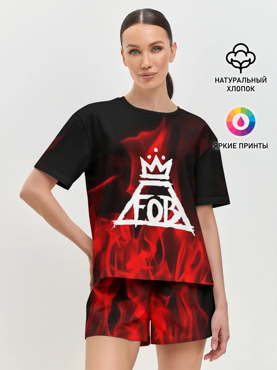 Женская пижама с шортами / Fall out Boy