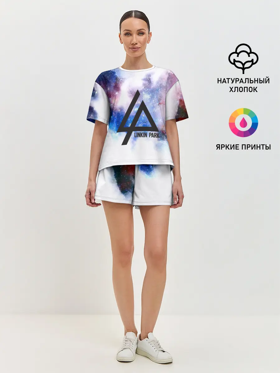 Женская пижама с шортами / Linkin park
