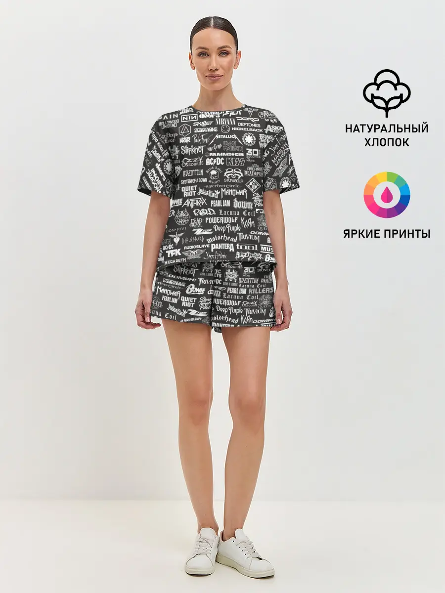 Женская пижама с шортами / Rock Star
