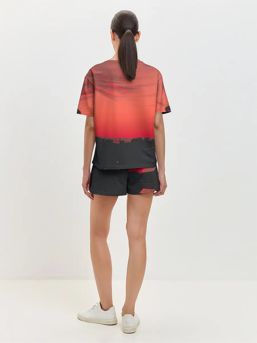 Женская пижама с шортами / цитаты_Сплин