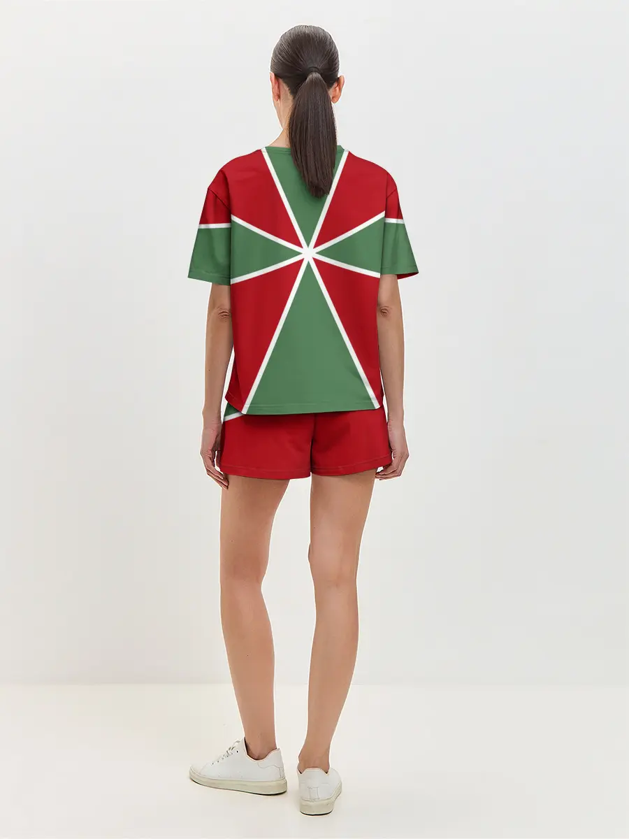 Женская пижама с шортами / 100 лет пограничных войск