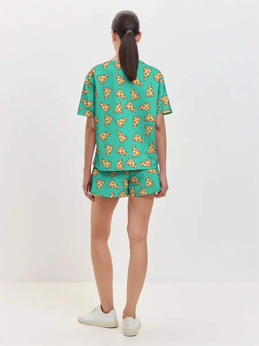 Женская пижама с шортами / Pizza