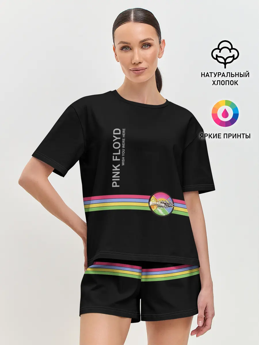 Женская пижама с шортами / Pink Floyd