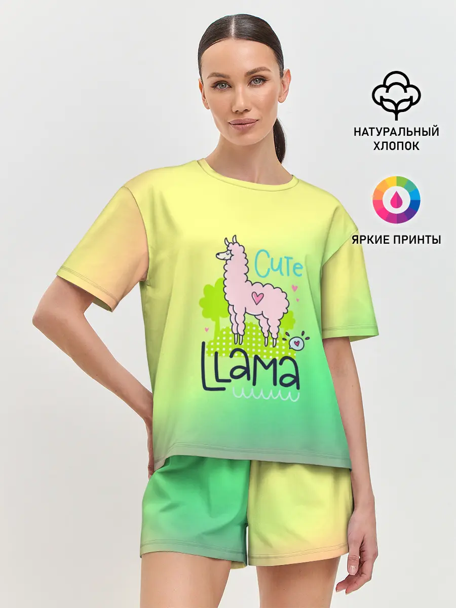 Женская пижама с шортами / LAMA