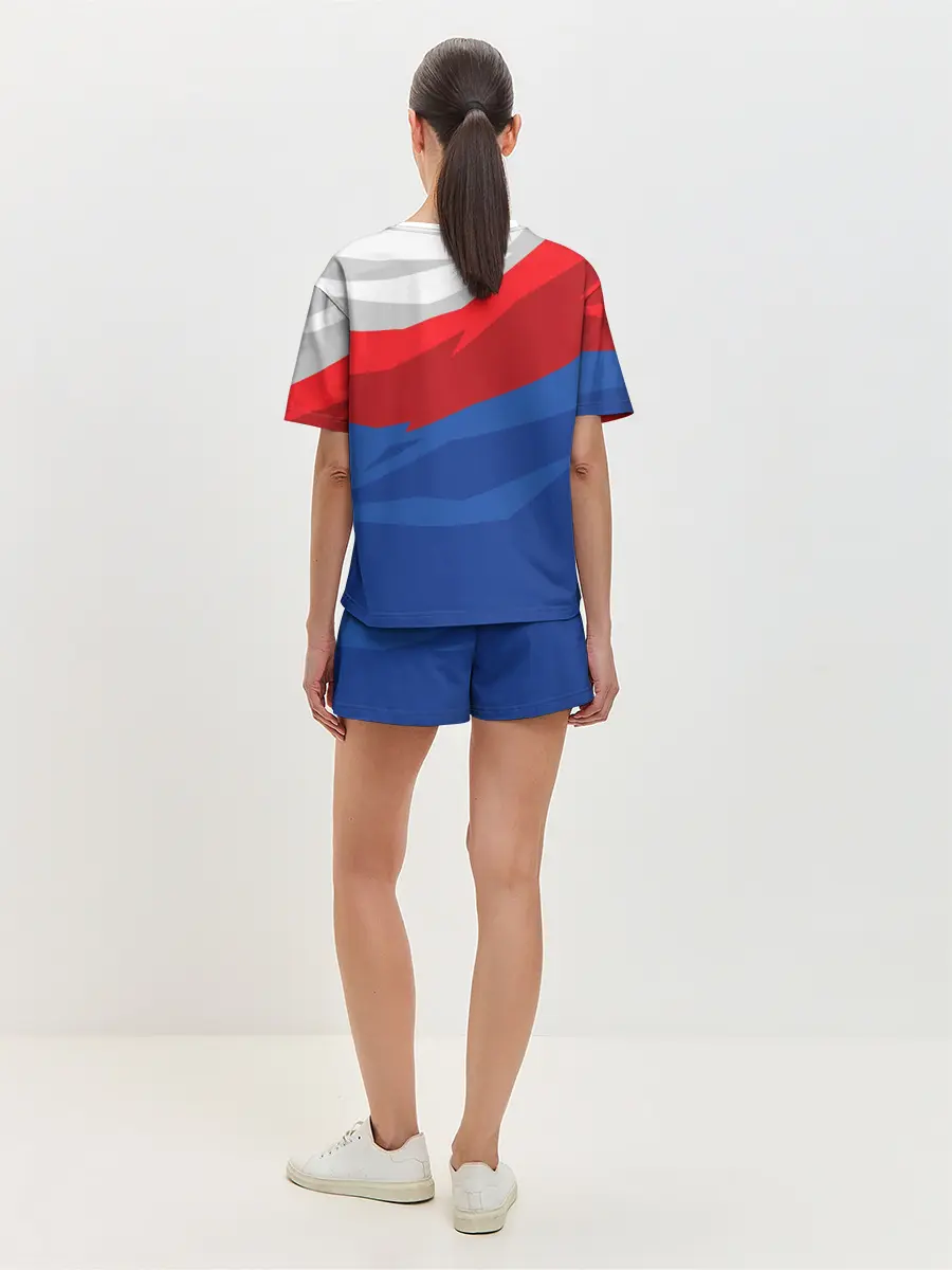 Женская пижама с шортами / Российский медведь